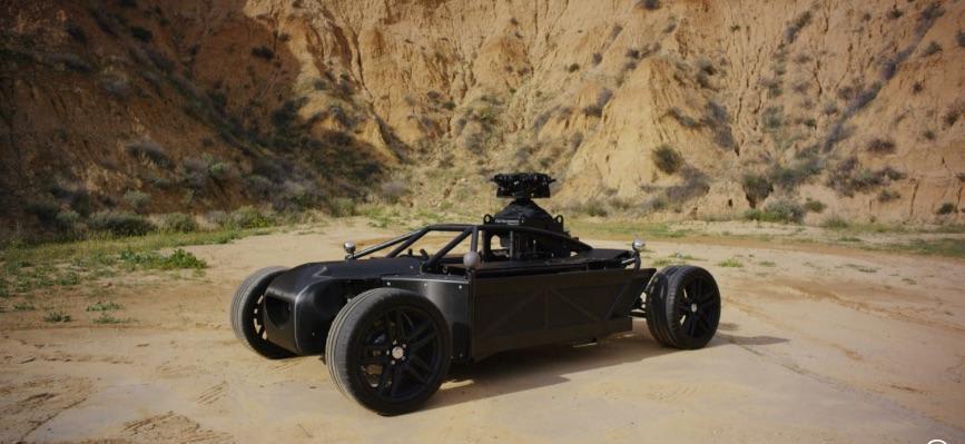 The Blackbird is a shape-shifting vehicle that allows filmmakers to render any car they require over the top of it.