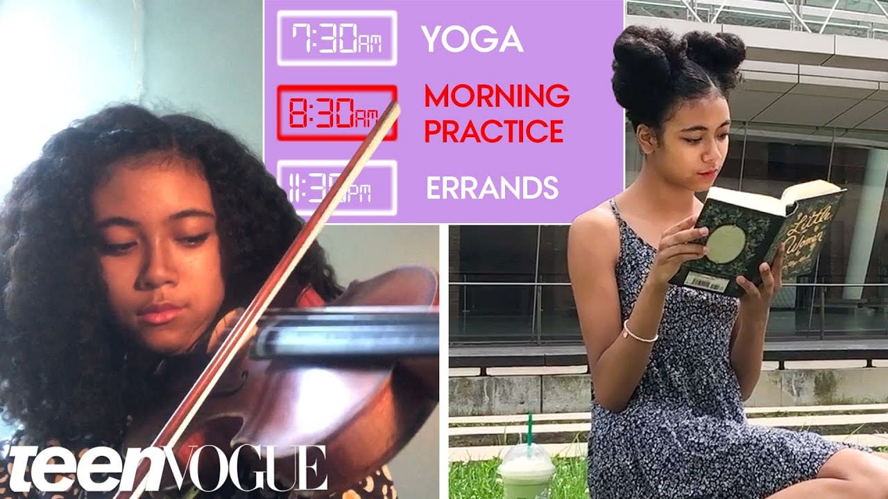 Teen Violinist's Daily Routine 1 Week Before a Show | Teen Vogue