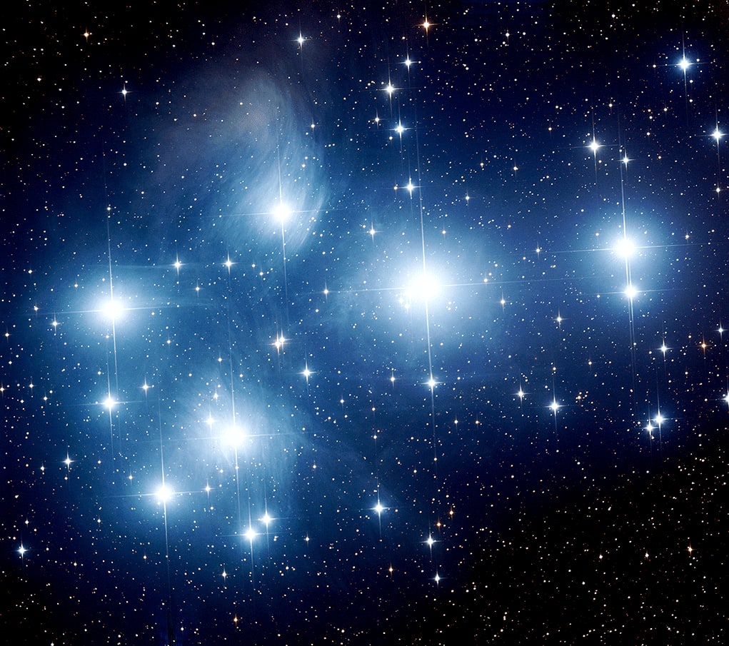 M45 - Pleiades star cluster from [insightobservatory.com]