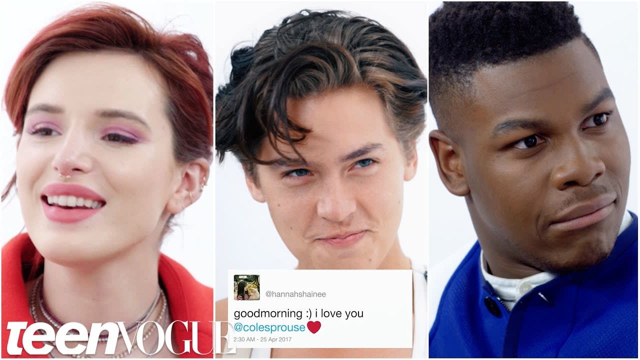 Bella Thorne, Cole Sprouse, John Boyega and More Compete in a Compliment Battle | Teen Vogue