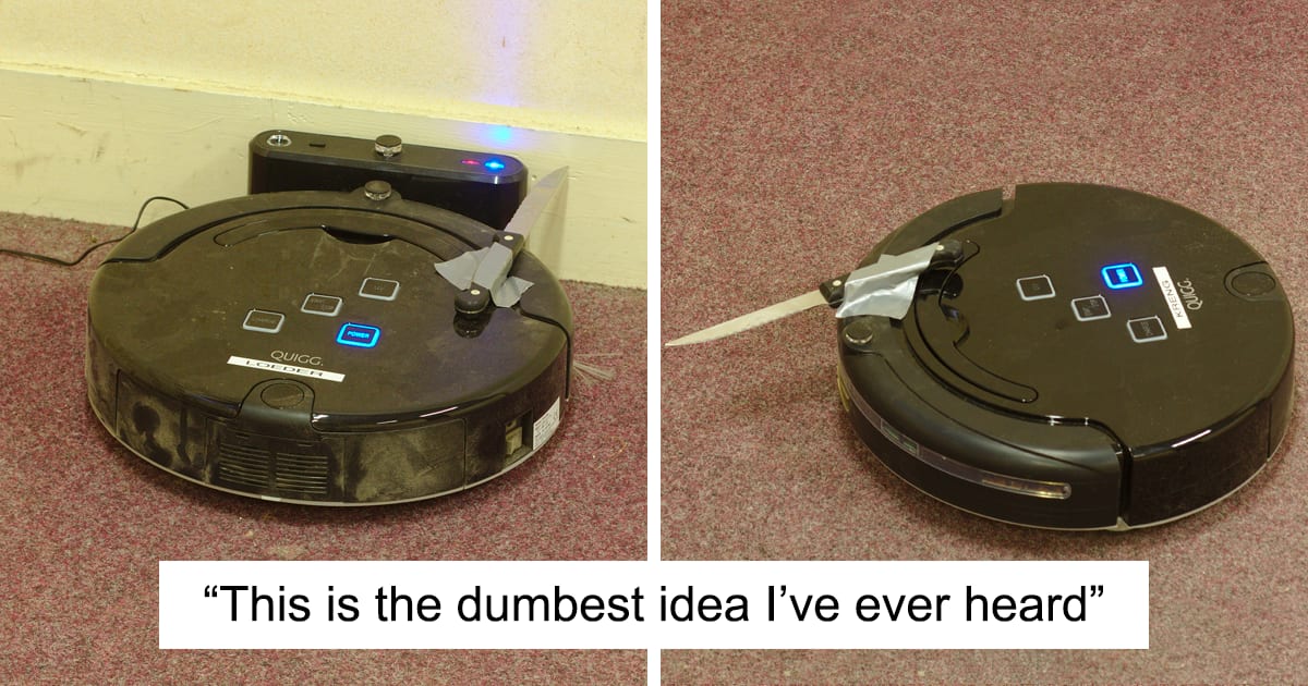 This “Knife Roomba” Story Is Going Viral And It Perfectly Illustrates