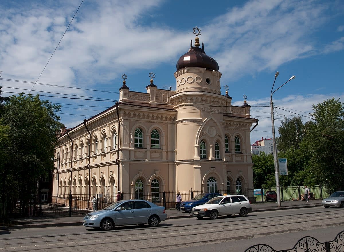 Tomsk Choral Synagogue, Tomsk, Siberia, Russia. Recently, the biggest Jewish children's center iin the Russian Federation was opened in this small city of 500,000 people.