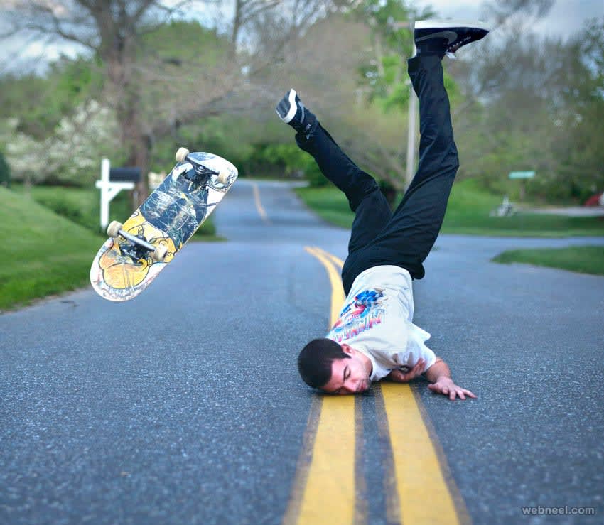 PsBattle: Skateboard wipeout