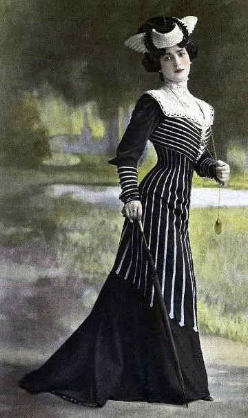 c1910 fashion model or Tim Burton character? You be the judge!