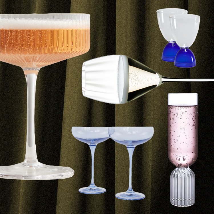 Two-toned coupes, ribbed vessels, & more glasses worthy of the best champagne: