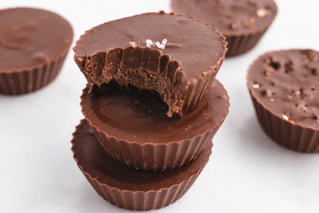 Chocolate Peanut Butter Cups (make your own Reeses, but better!)