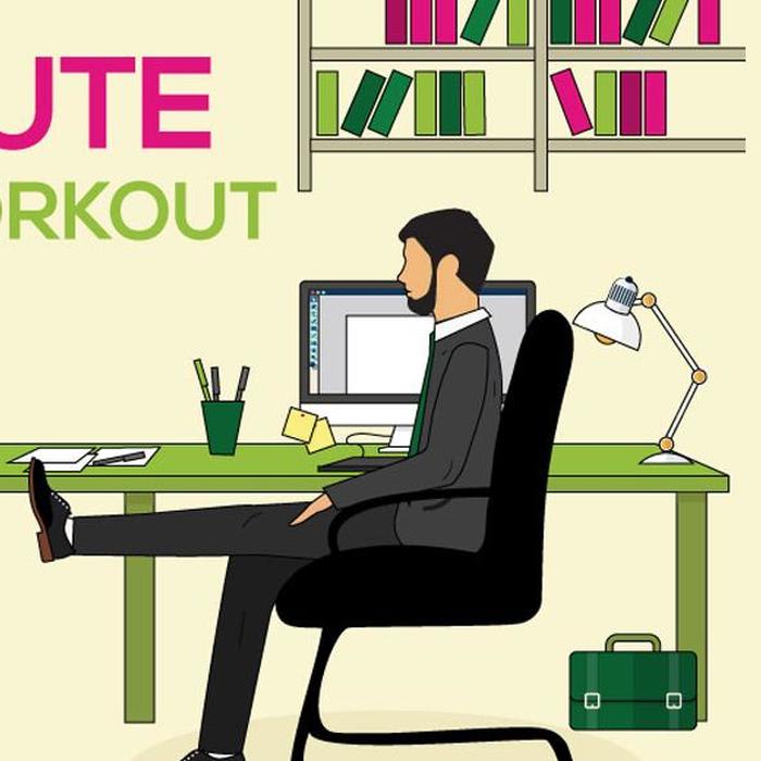 Mix The Smart Way To Fitness 5 Minute Office Workout Infographic
