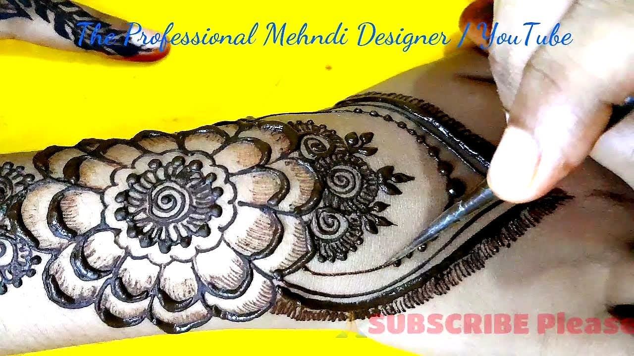 Mix Back Hand Mehndi Designs Easy Simple Cone Mehndi Design