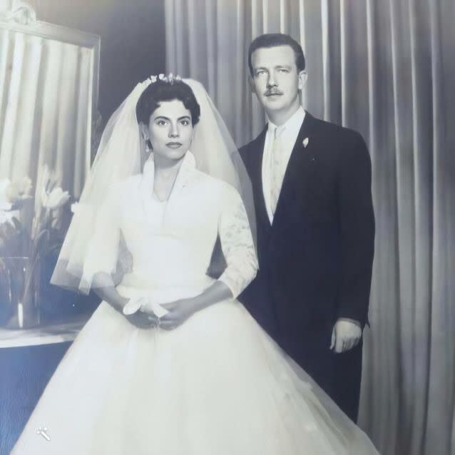 Paternal Grandparents wedding in CDMX (Formally Mexico City Formally El DF), early 1950s