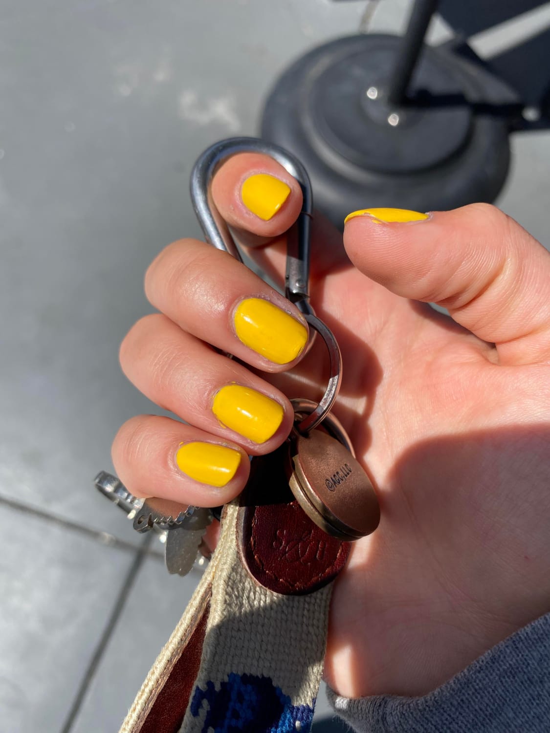 Took a hiatus from painting my nails, started back up with this beautiful yellow as I start to let them grow out again!