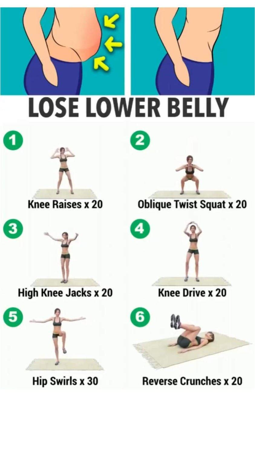 lose lower belly fat with easy exercise at home