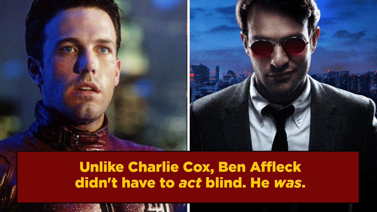 Turns Out Ben Affleck Blinded Himself To Play Daredevil