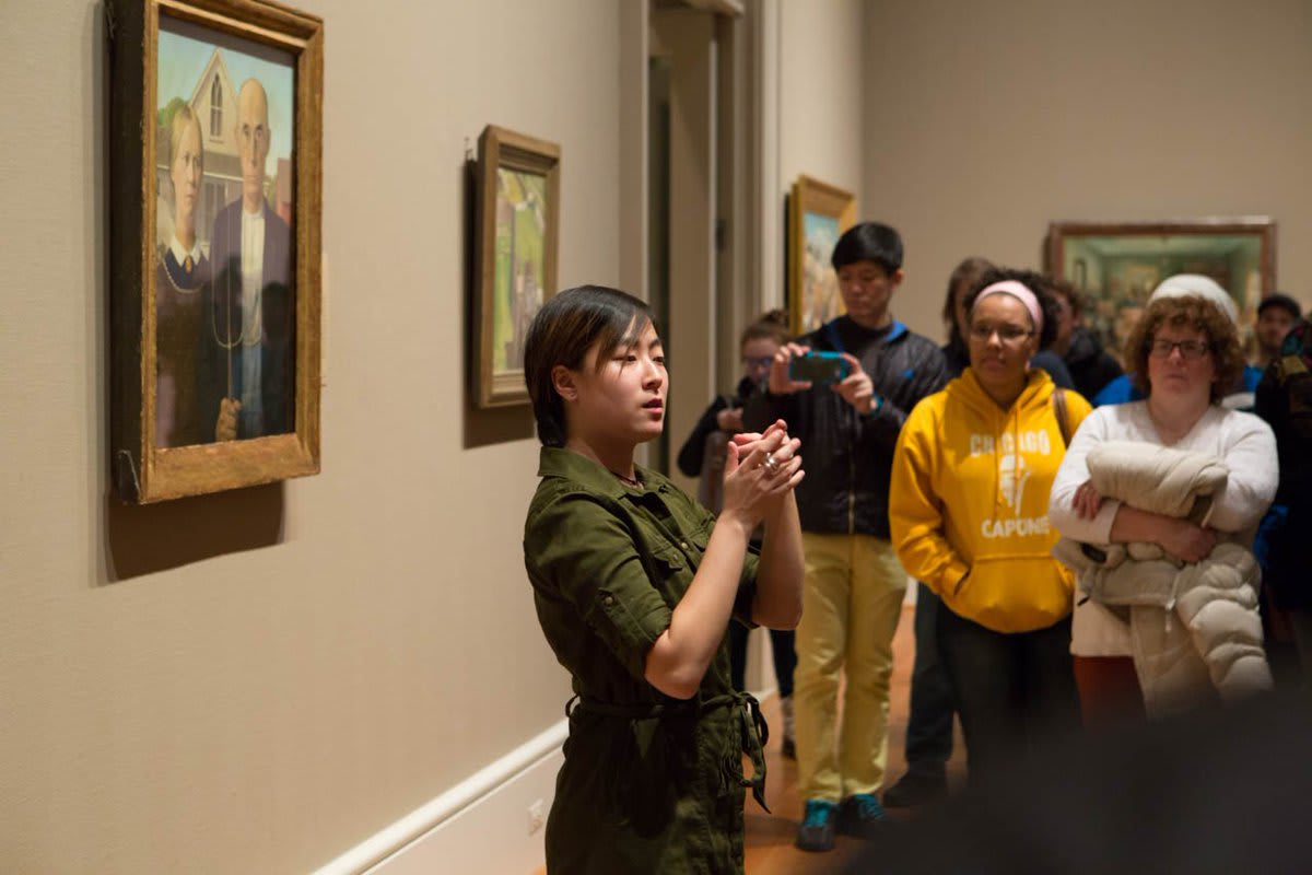 THURSDAY at 6:00—Join us for a gallery tour in American Sign Language w/ voice interpretation Free to IL residents: