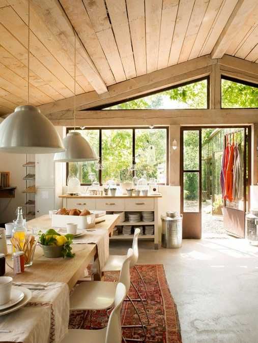 Lovely French Country Home Interiors and Outdoor Rooms with Rustic Decor