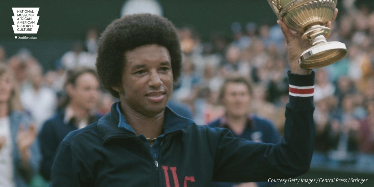 Arthur Ashe was the first African American man to win the French, Wimbledon, and U.S. Open tournaments. Off the court, he fought against apartheid, supported domestic educational reform, challenged U.S. immigration policy, and raised awareness about HIV/AIDS.