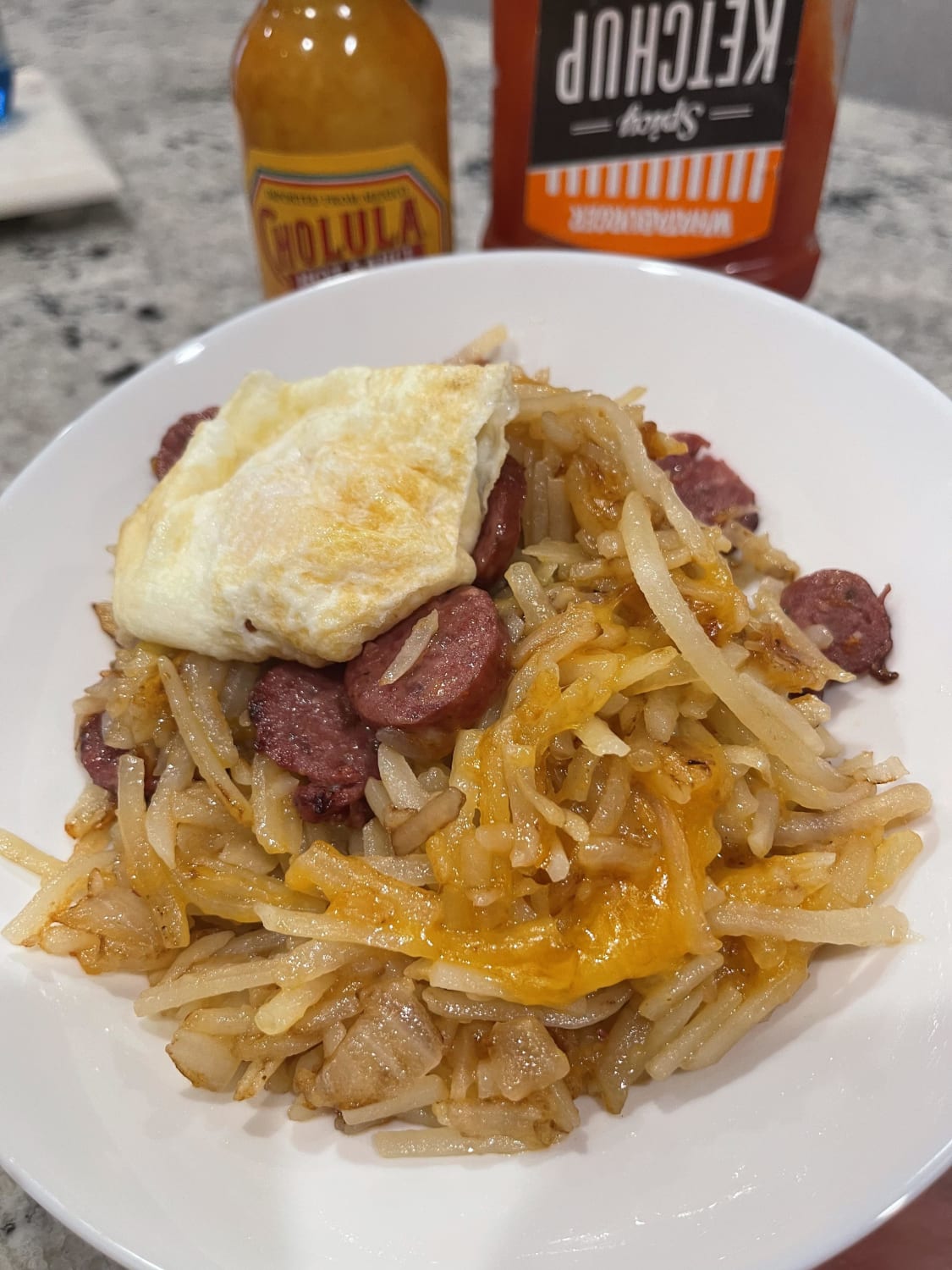 [homemade] Hashbrowns inspired by Waffle House