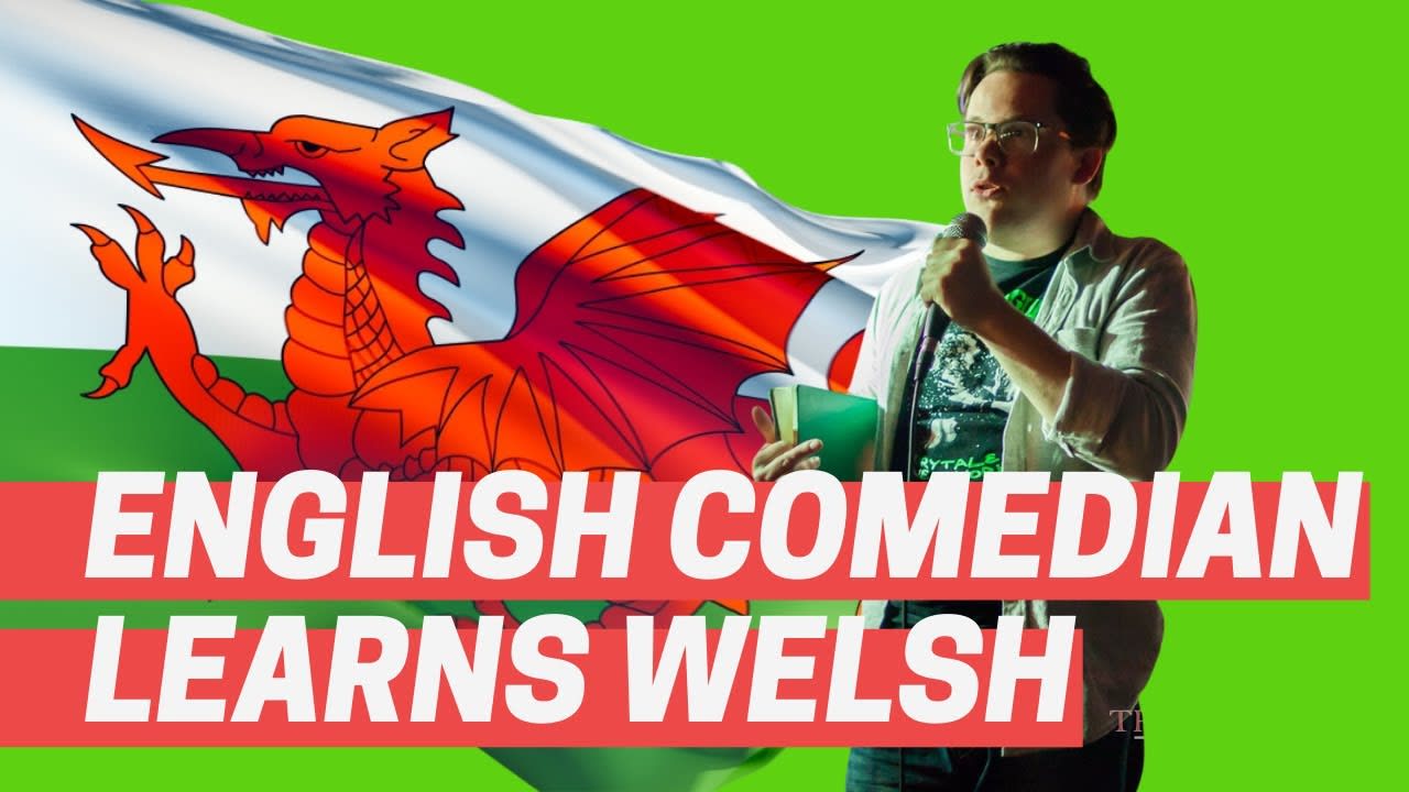 English Comedian Learns Welsh and Performs on Welsh Language Television