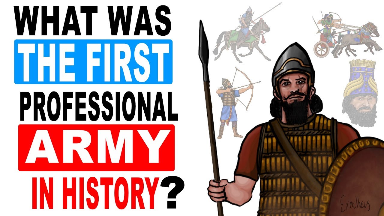 What was the first professional army in History?