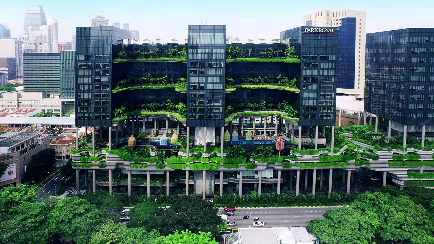 Parkroyal on Pickering in Singapore: Remarkable Example of Contemporary Architecture