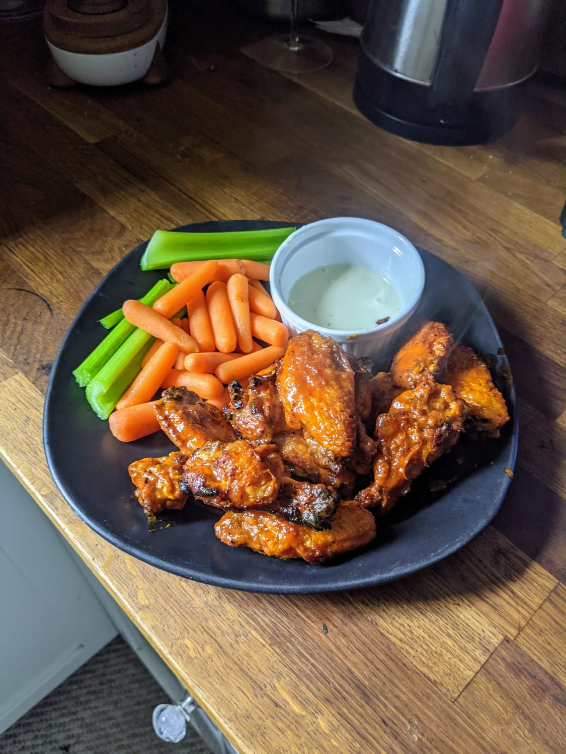 The perfect lunch (Kenji's crispy wings)