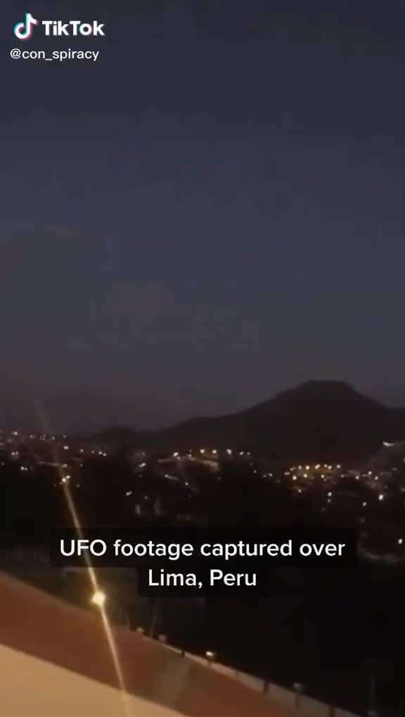 UFO sighting in Peru