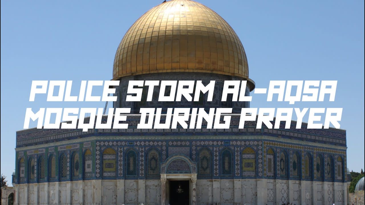 Israeli police stormed the Al-Aqsa mosque while Palestinians were praying during Ramadan, injured 150 of them, and the media has the audacity to call it a "clash."