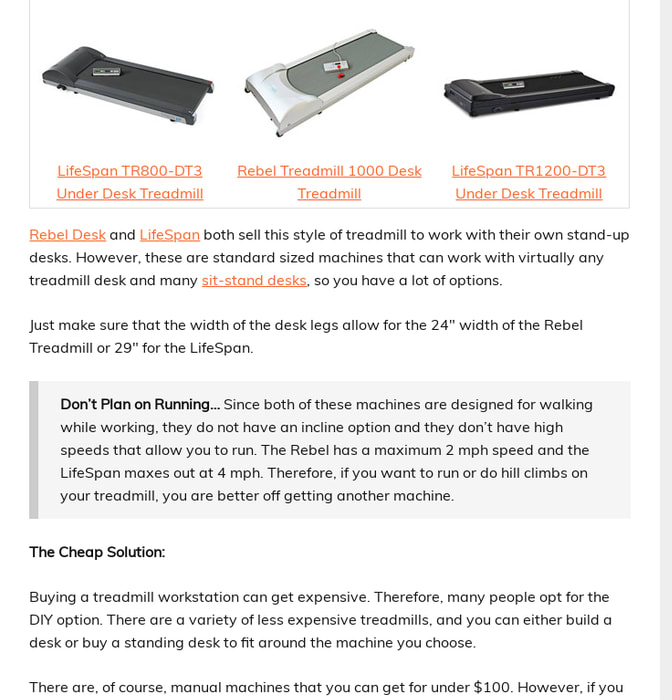 Mix 2 Cheap An Simple Desk Treadmills For Your Home Office