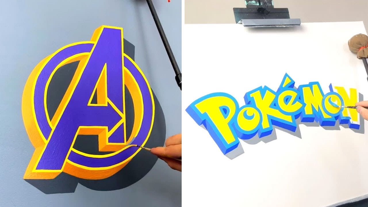 Talented Artist Re-Creates 3D Logos