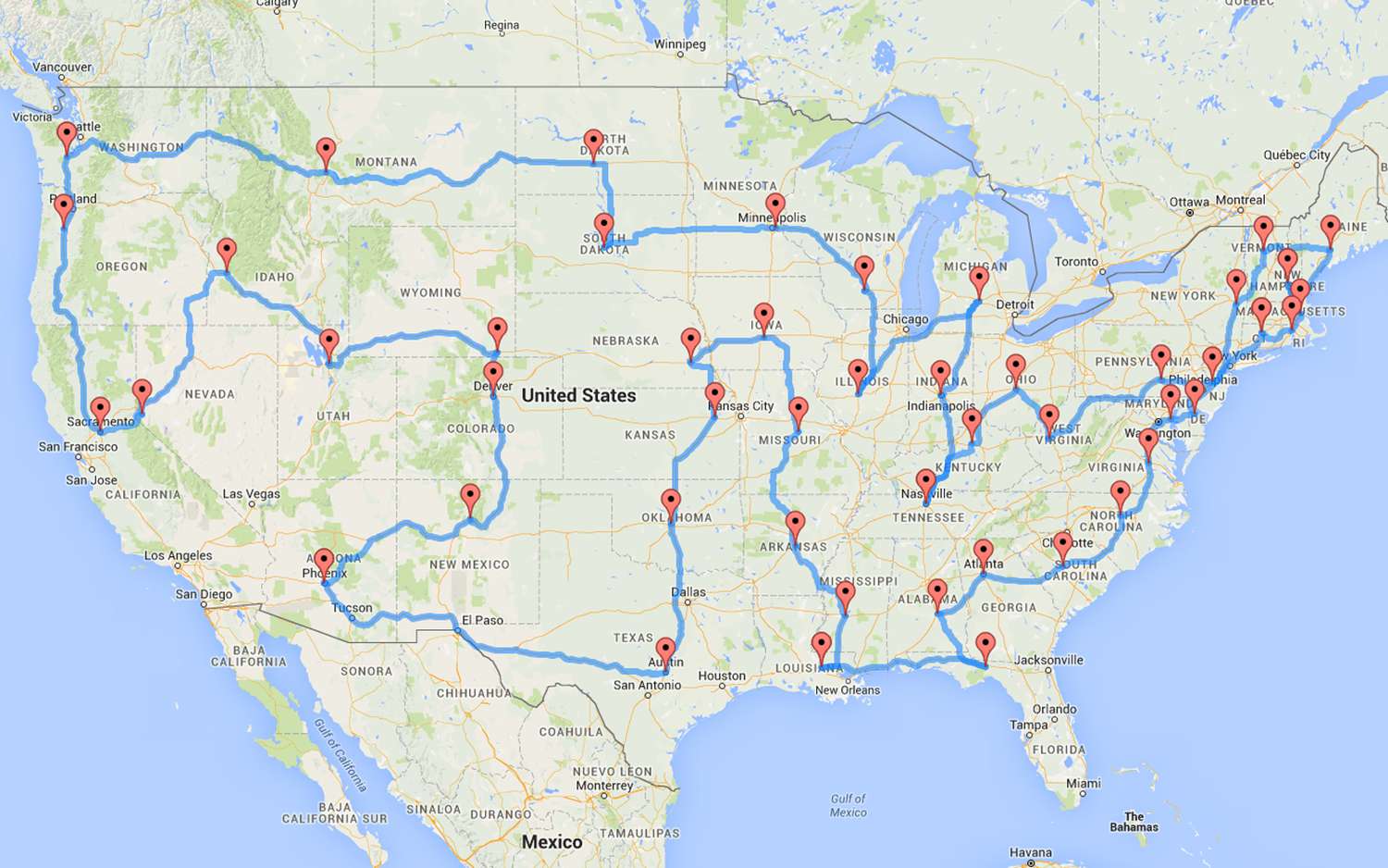 This Man Planned the Most Epic (And Efficient) Road Trip of All Time