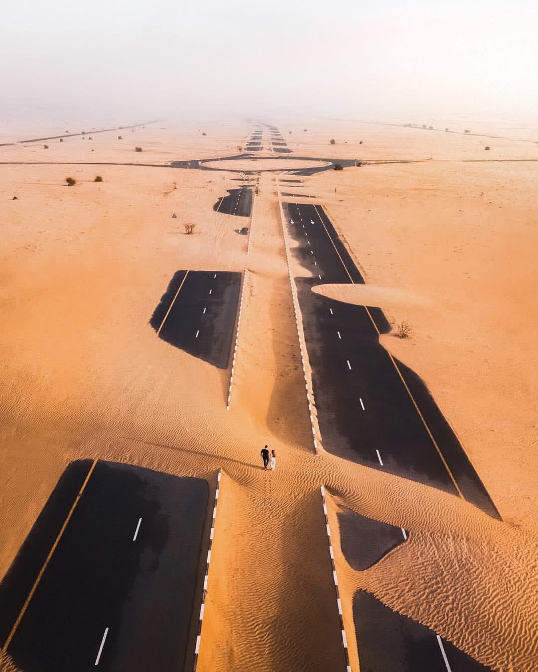 Highway Post-Sandstorm in Dubai