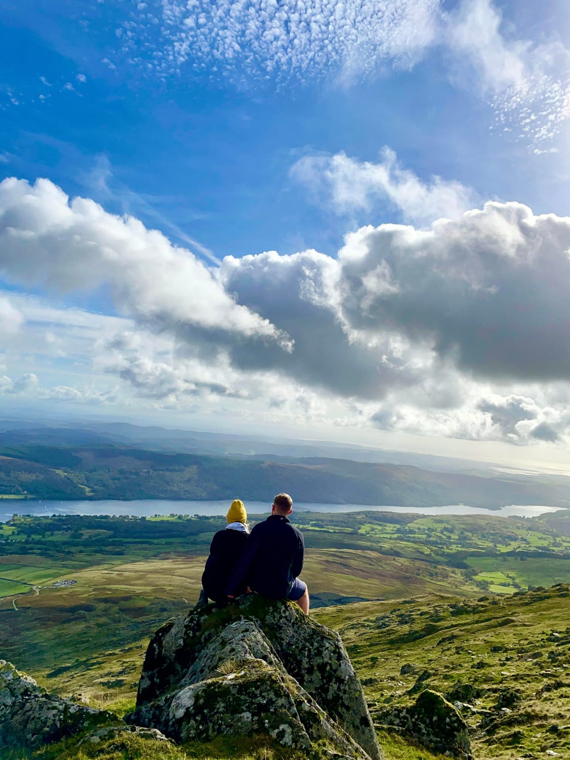 My girlfriend and I at the top of the Old Man of Coniston, Lake District, UK