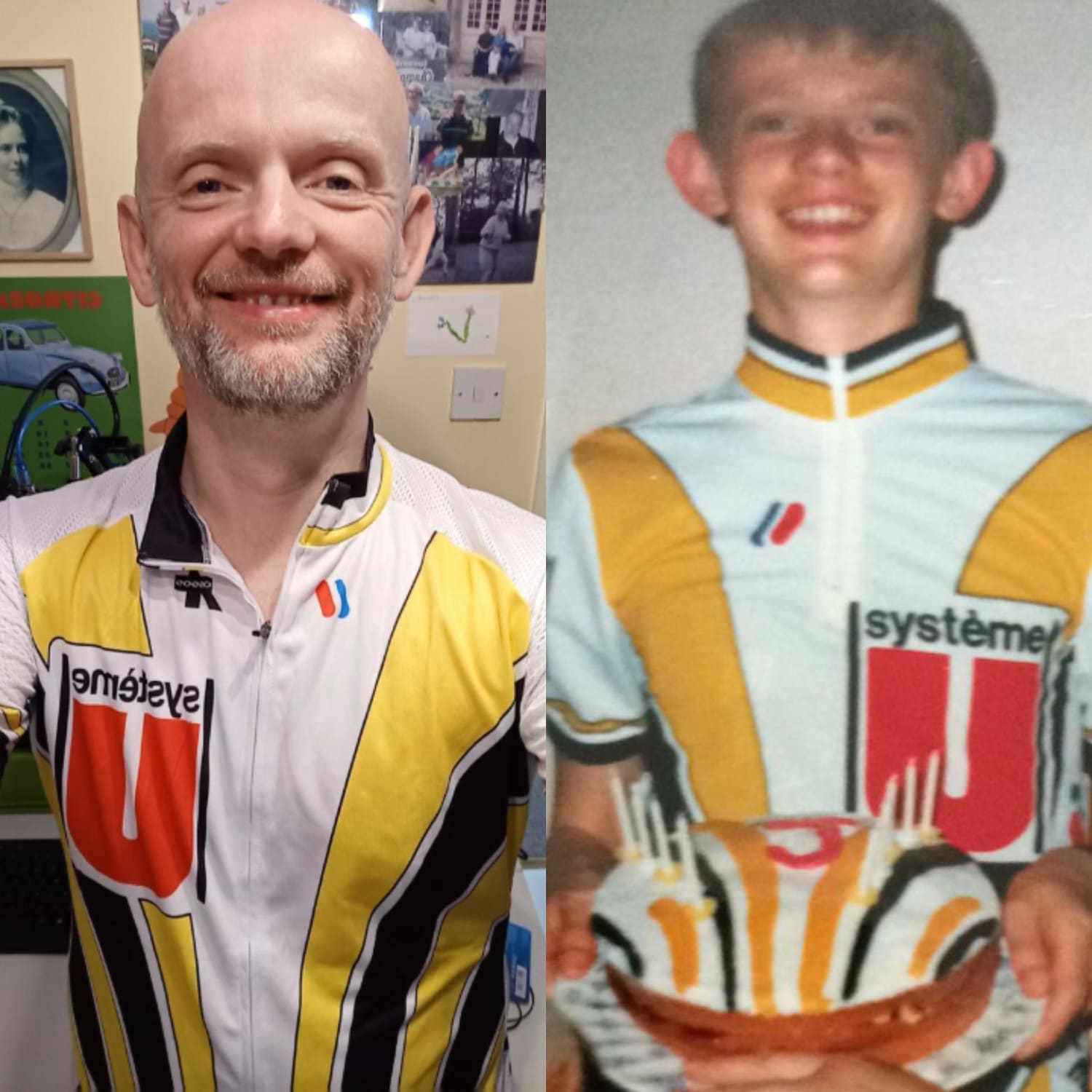 Found a replica shirt of the team I loved when I was 12. And that is a SystemeU birthday cake.
