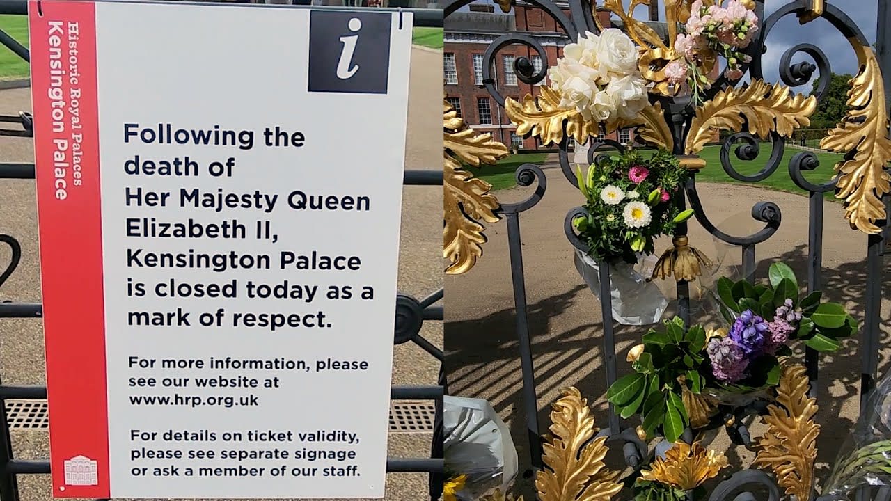 More Tributes to Diana Than Queen Elizabeth at Kensington Palace