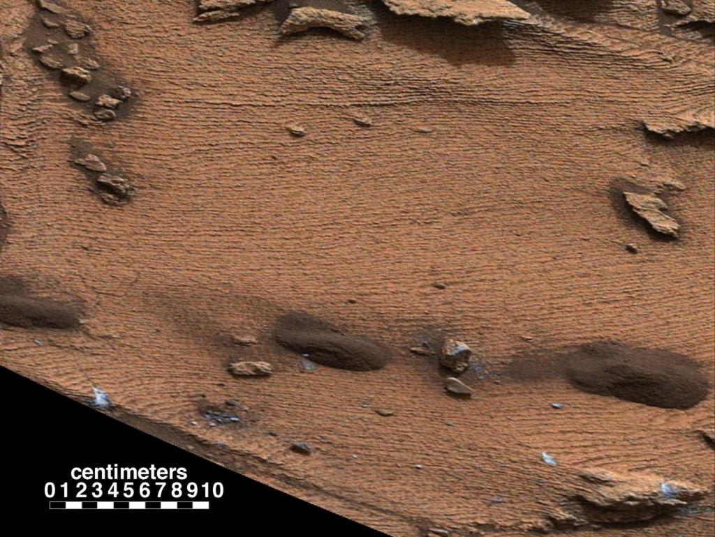 This is the Martian surface, up-close, taken personally by @MarsCuriosity at the base of Mount Sharp OTD in 2014. An analysis of the sediment supports that this area may have once been the bottom of a lake! To learn more: