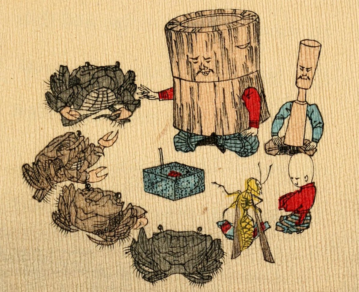 SundayReads: From gift-bestowing sparrows and peach-born heroes to goblin spiders and dancing phantom cats — explore the Japanese Fairy Tale Series, beautifully illustrated crepe-paper books published 1885 to 1922: