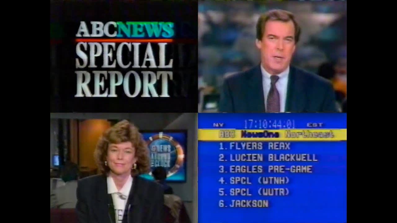 ABC NEWS Special Report ~ Peter Jennings Says that Gary Shepherd at the al Rasheed Hotel Says That There's Something Going On In Iraq. OOPS! Nevermind! It Was an OLD FILE Videotape... Got That?! ~ October (1991) WCVB Channel 5 Boston Mass ~ Totally an Emily Litella "Nevermind" Moment