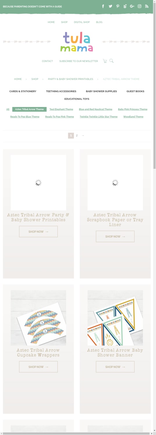 aztec baby shower decorations