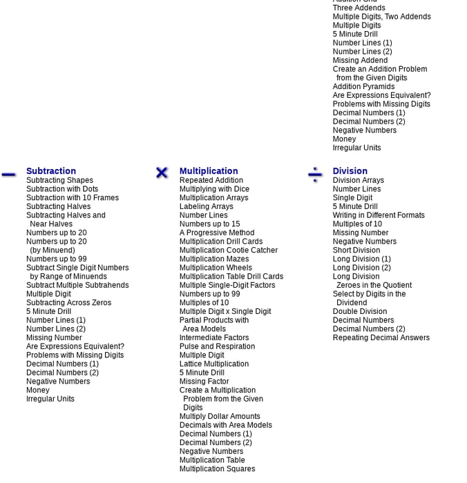 Mix The Math Worksheet Site Mix The Math Worksheet Site