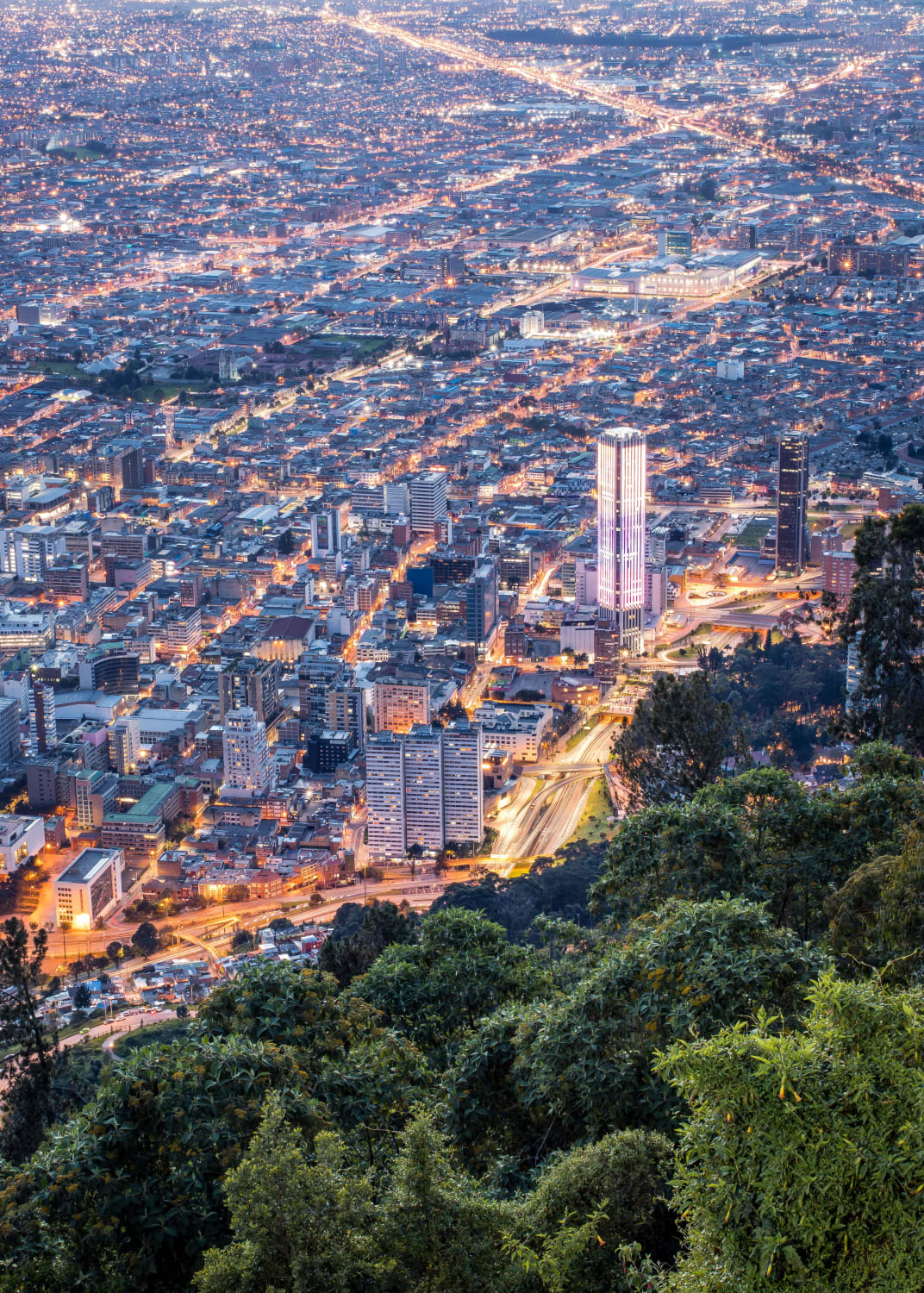 Cityscape of Bogota, Colombia