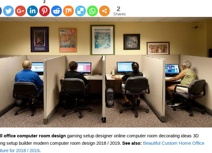 Mix Small Office Computer Room Design And Ideas 2018 2019