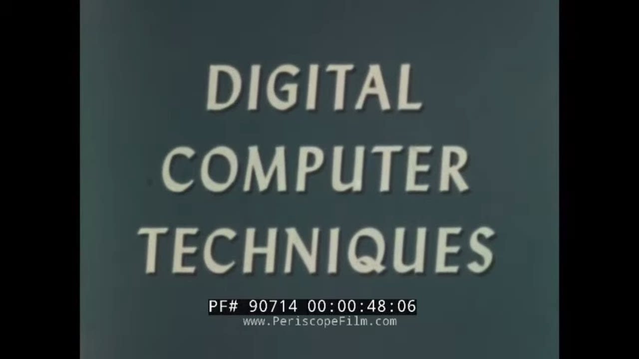 DIGITAL COMPUTER TECHNIQUES & PRINCIPLES 1962 U.S. NAVY FILM UNIVAC IBM ELECTRODATA 90714
