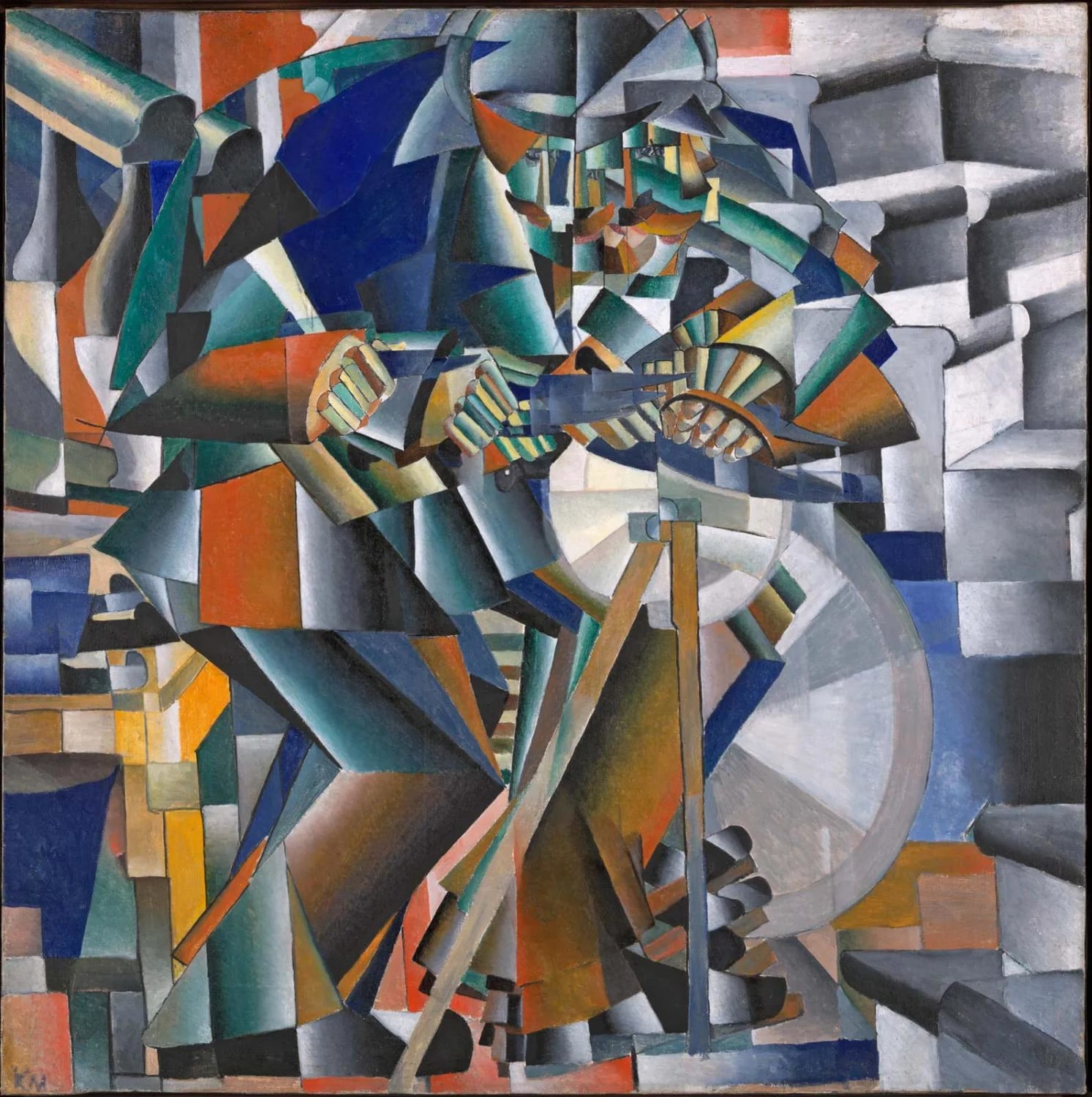 Kazimir Malevich, "The Knife Grinder or Principle of Glittering" (1912-13)