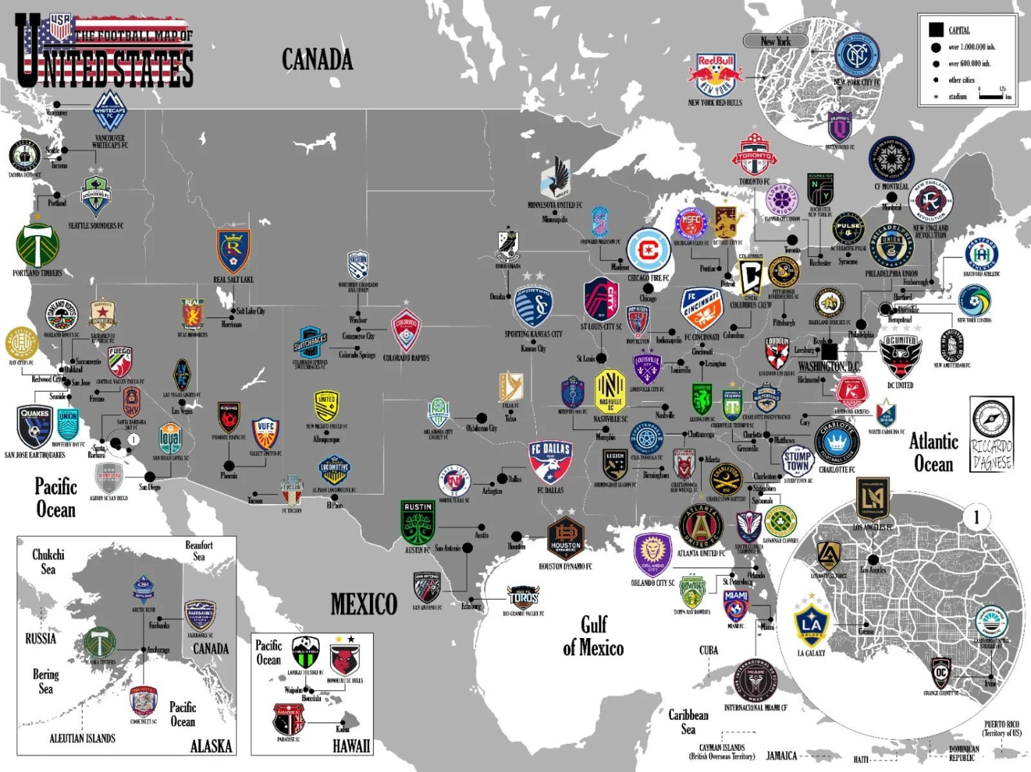 "The Football Map of the United States"