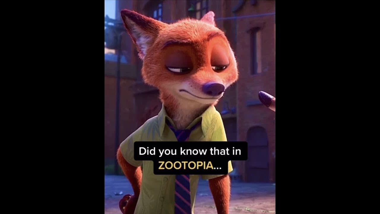 Did you know that in ZOOTOPIA...