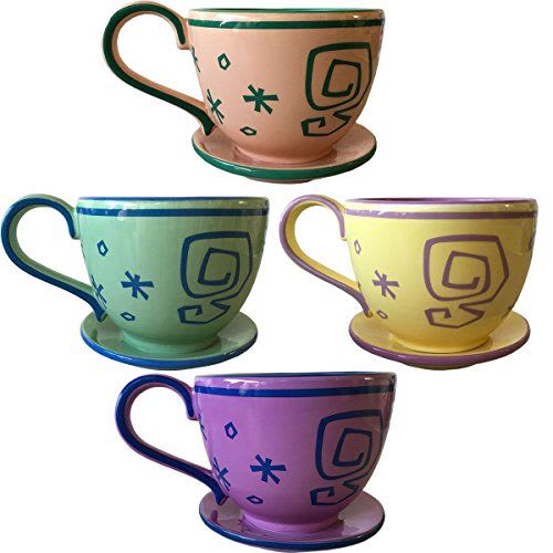 Disney Alice in Wonderland Teacup Mug Set of 4 Alice in W... | Tea cups, Alice in wonderland teapot, Mugs
