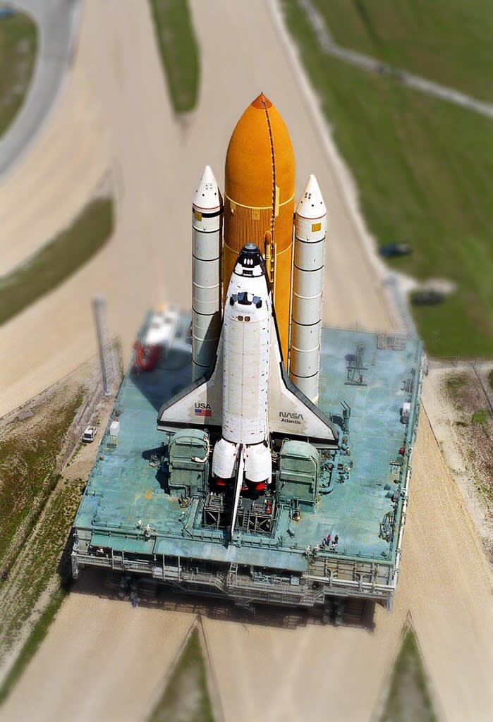 Atlantis getting ready for launch