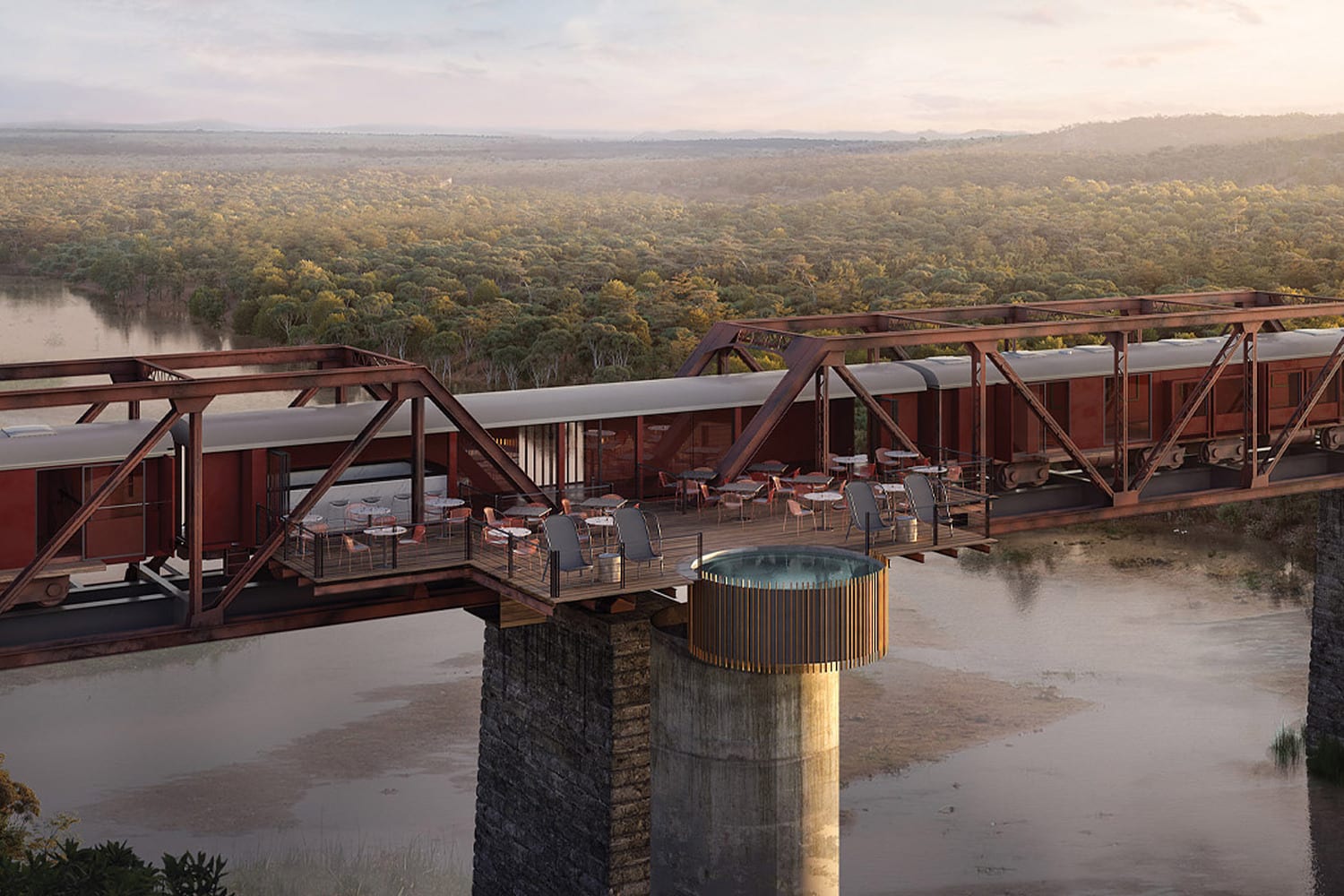 1950s Train Cars to Become Boutique Hotel Above South Africa's Sabie River