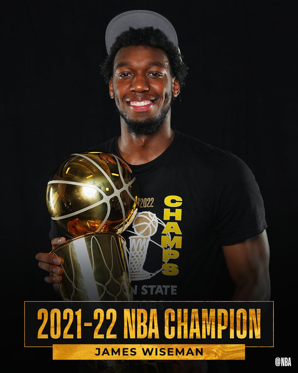 Drafted 2nd overall out of Memphis in 2020 and now NBA CHAMPION in Year 2... James Wiseman!