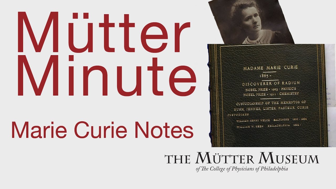 Mutter Minute Marie Curie notes
