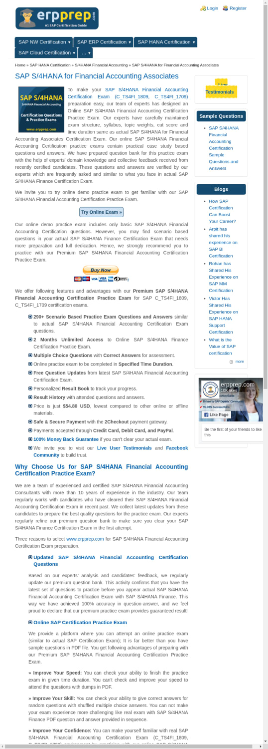 Mix Sap S 4hana Financial Accounting Certification
